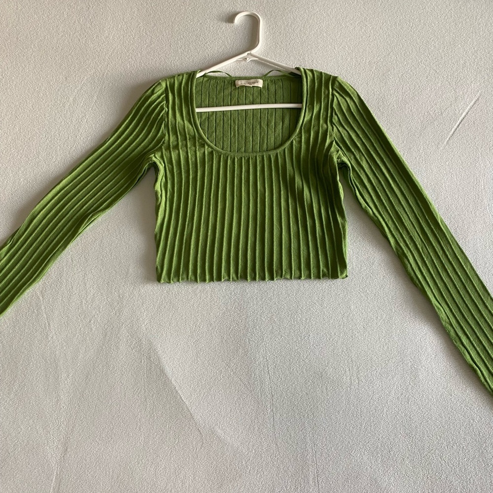 PacSun Green L.A. Hearts Textured Top 💚